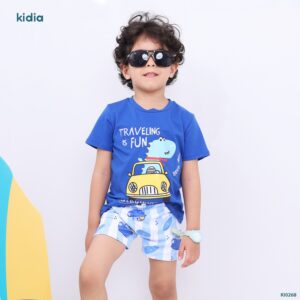 تيشيرت Travelling is fun  أولادي نص كم