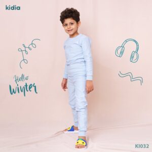 دفاية بيبي ميلتون مبطن وبر من كيديا -Baby Blue