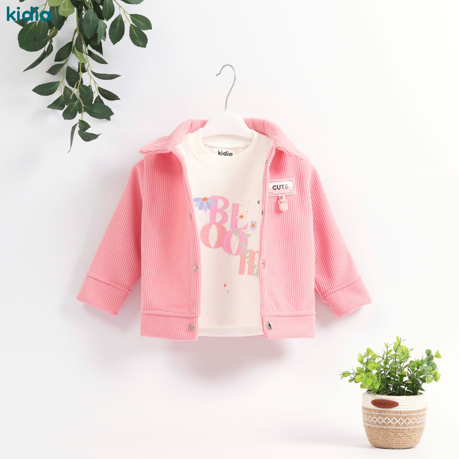 توينز BLOOM بناتي قطيفة مضلع