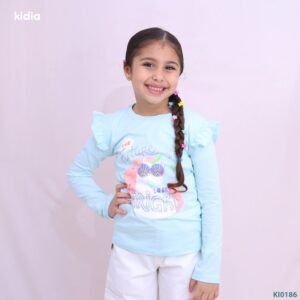 تيشيرت looks bright بيبي بناتي خريفي