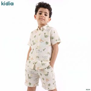 طقم DINO  أولادي كرنكل قطعتين صيفي