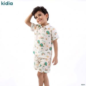 طقم Friendly Dino أولادي كرنكل قطعتين صيفي
