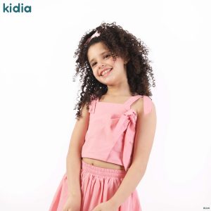 طقم أطفال بناتي قطعتين صيفي - Rose