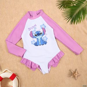مايوه Stitch بناتي بكم One Piece من كيديا