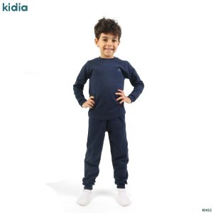 دفاية ميلتون مبطن وبر أطفال بناتي وأولادي من كيديا – Navy Blue