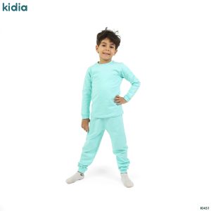 دفاية ميلتون مبطن وبر بيبي بناتي وأولادي من كيديا - mint blue